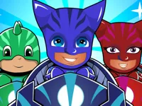 image Pj masks kids Car Racing 3d