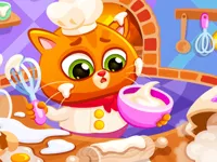 image Lovely Virtual Cat At Restaurant