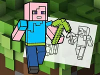 image Minecraft Fun Coloring Book