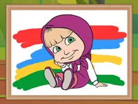 image Masha and the Bear Coloring Book