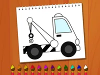 image Coloring Book: Excavator Trucks