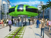 image Gyroscopic Elevated Bus Simulator Public Transport