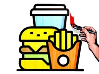 image Fast Food Coloring Book