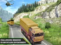 image US Army Uphill Offroad Mountain Truck Game 3D